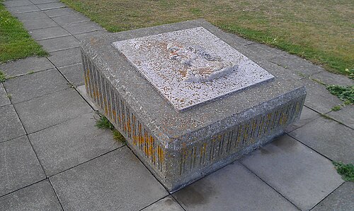 Modern monument near Walmer commemorating Caesar's landing